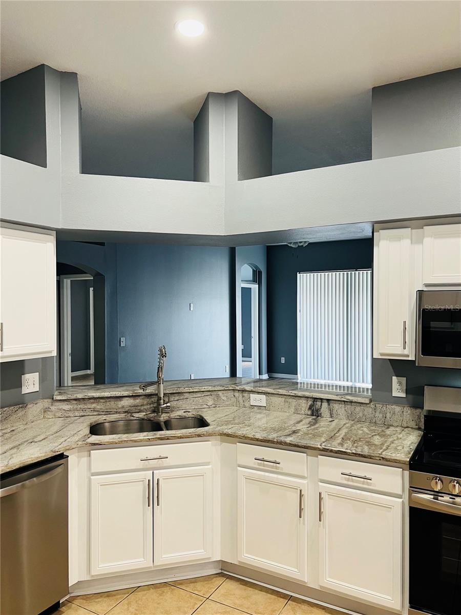 Kitchen, overlooking family room