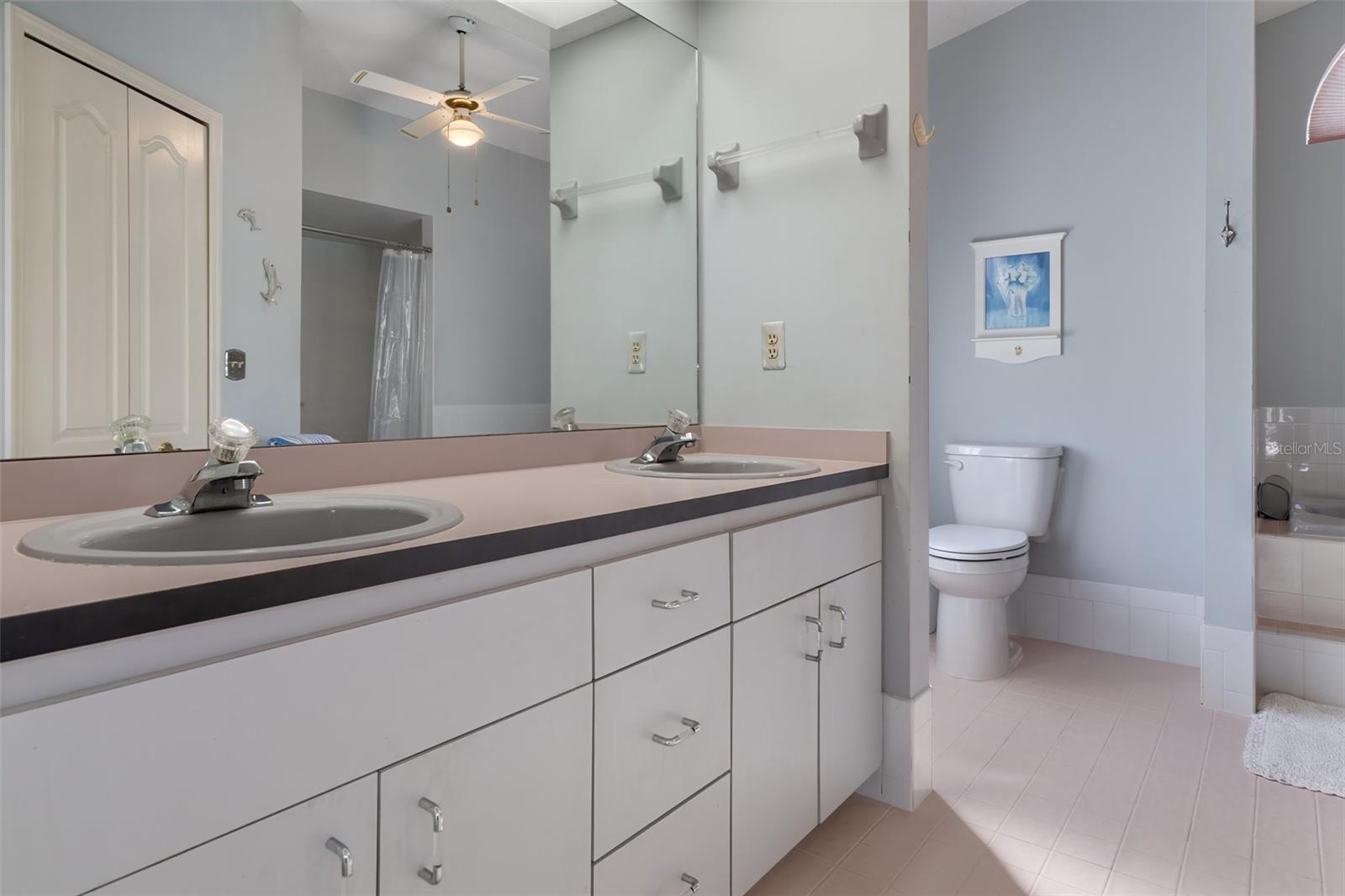 Primary Bath with Double Sinks