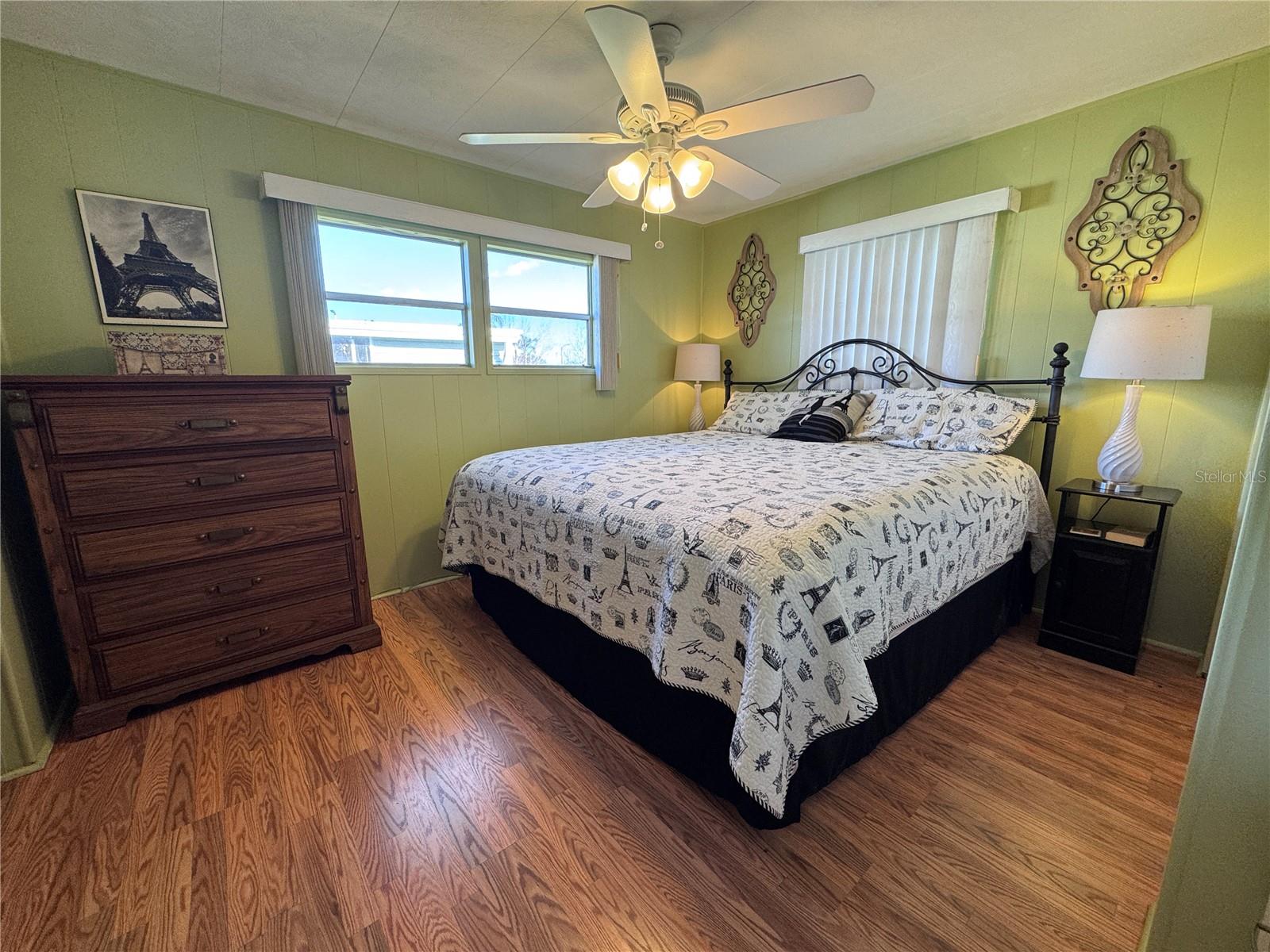 Primary Bedroom with two great closets.