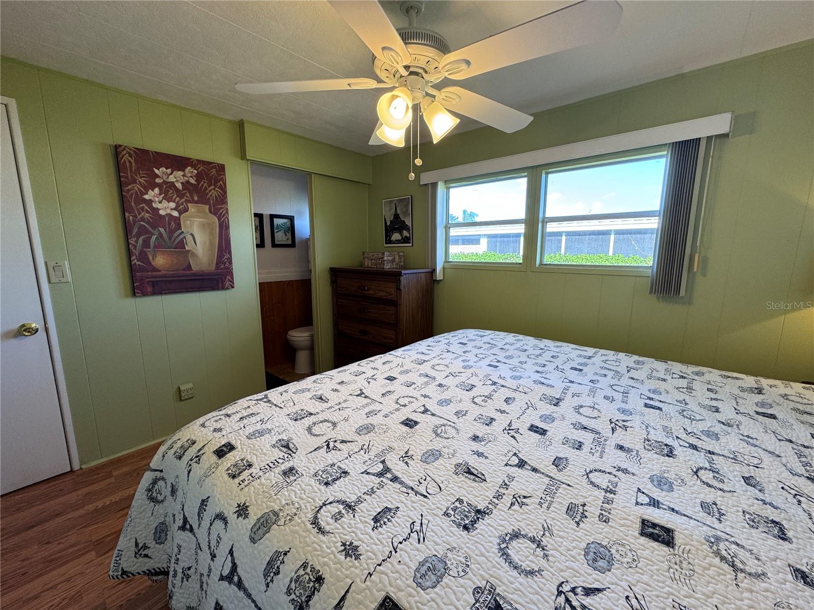 Ceiling fans throughout the home