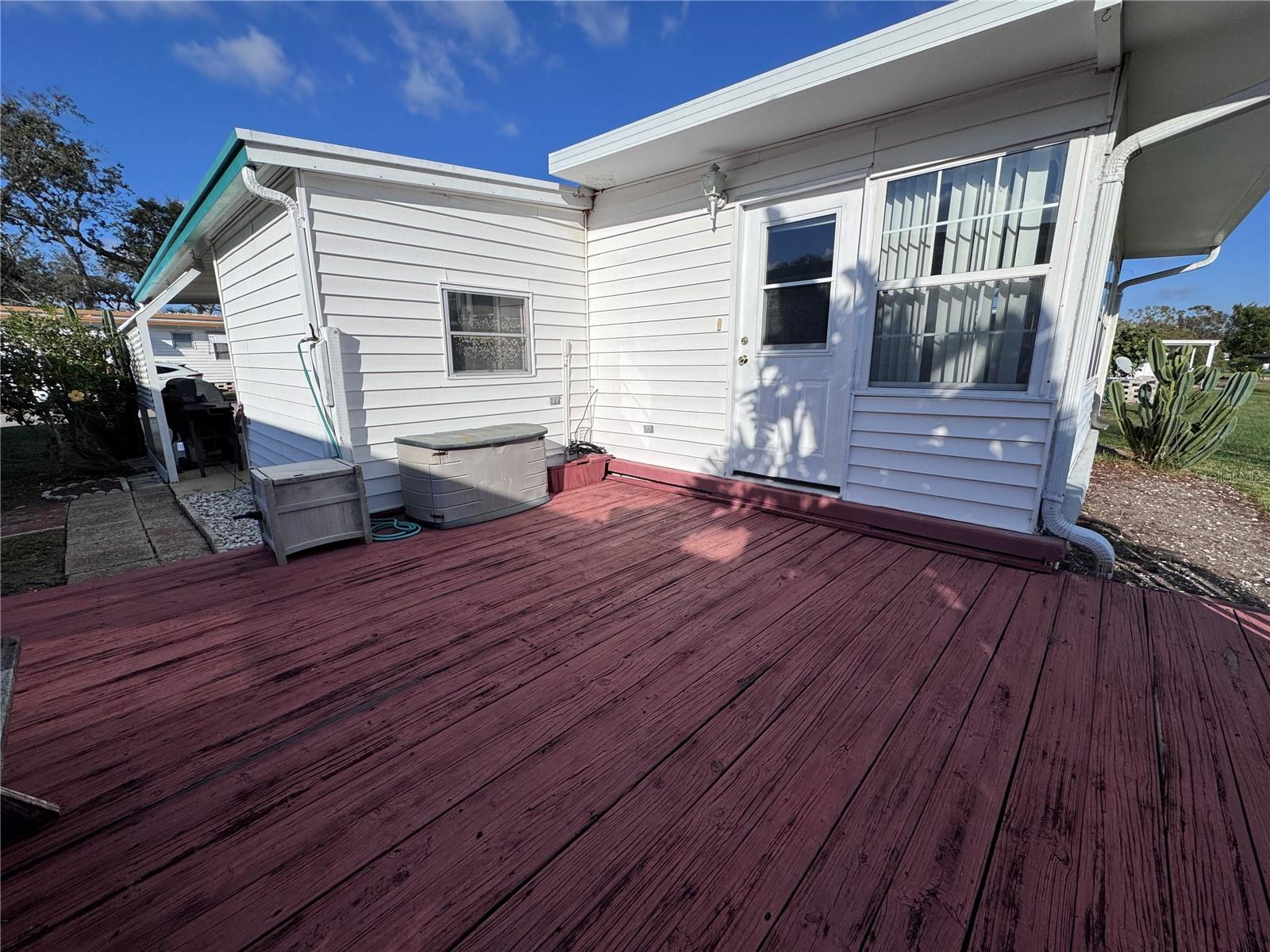 View of the back of the home.