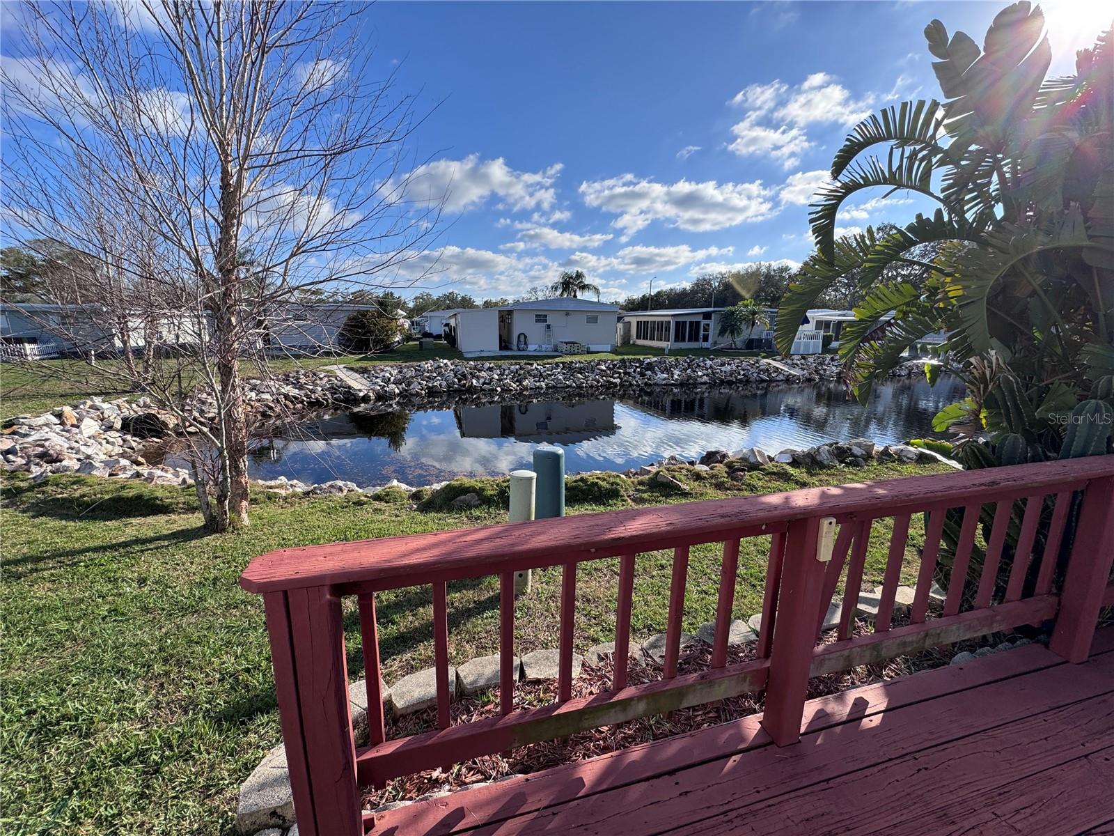 Water view from the back of the home.