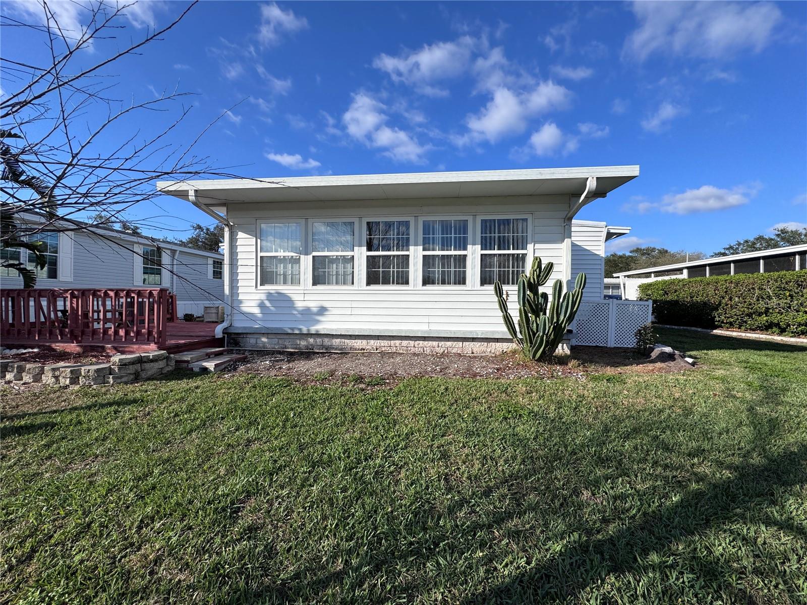 View of the back of the home.