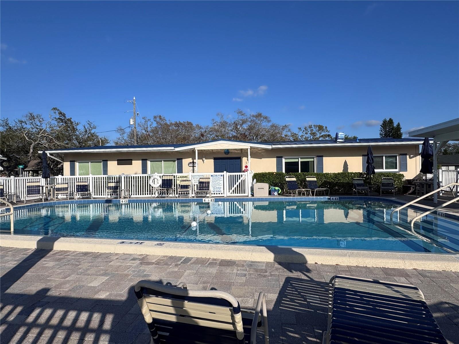 Clubhouse and pool area.