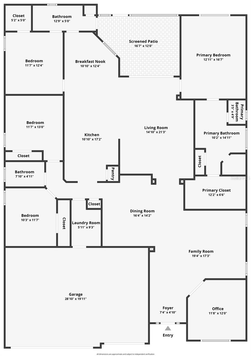 Floor plan with Dimensions