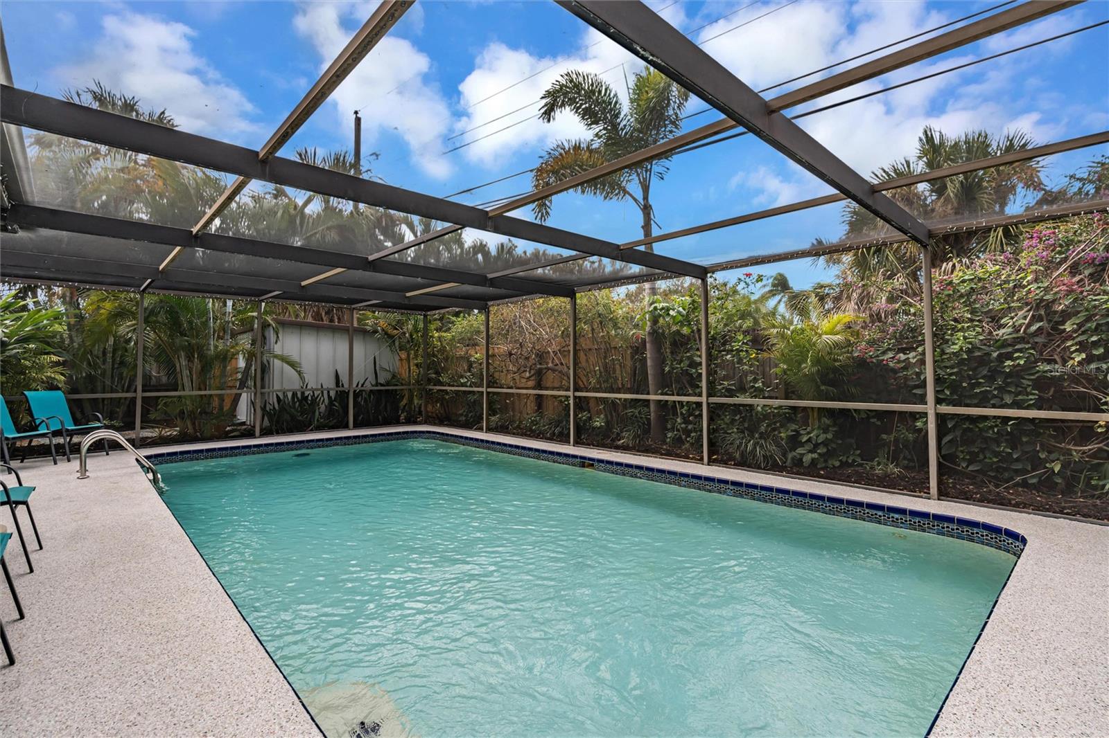 Large saltwater pool