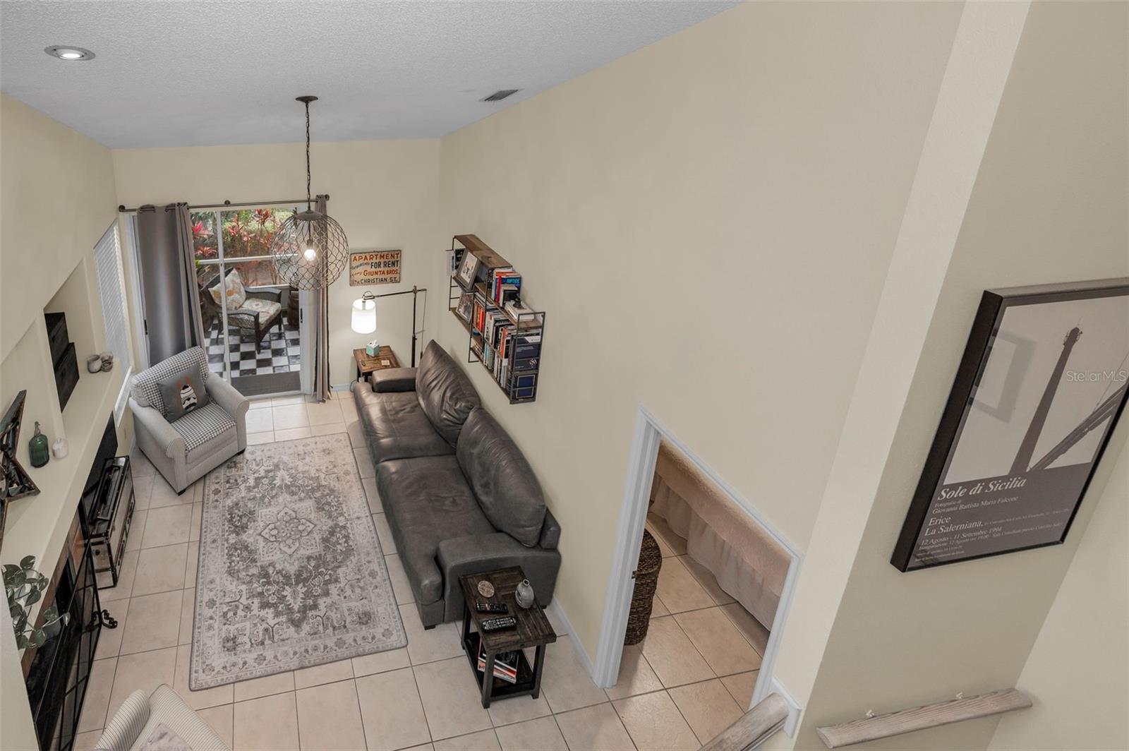 View of Living Room from Loft