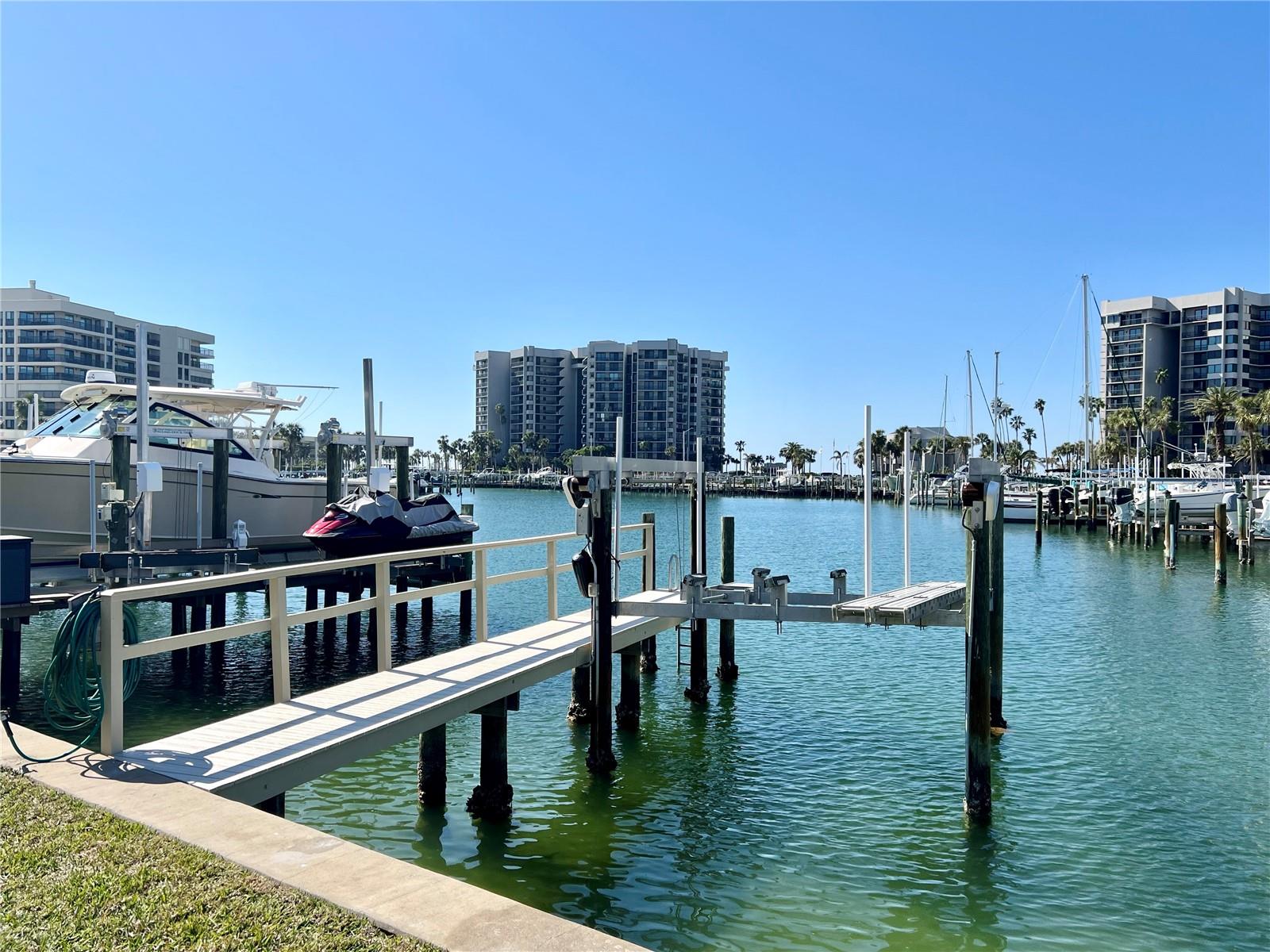 Dock with Boatlift