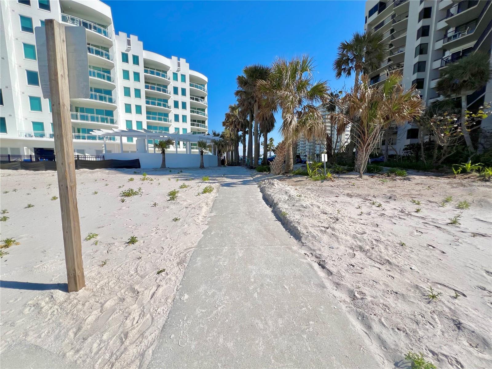 Beach Access Path Across from Guard Gate