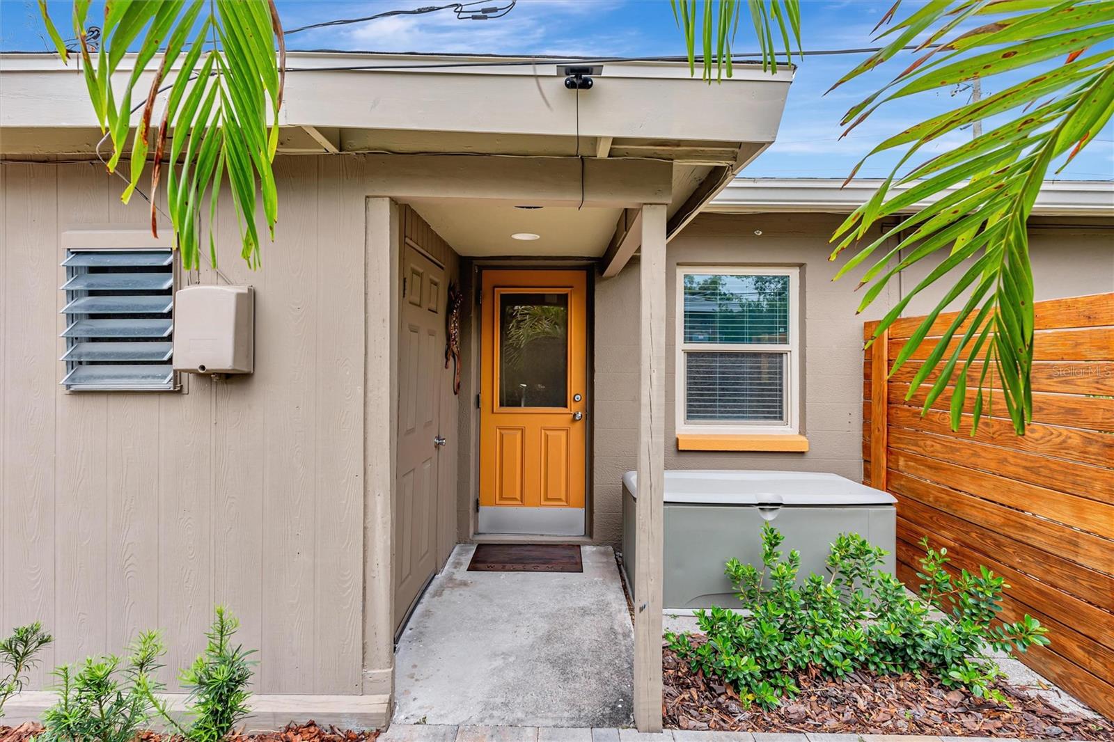 Entry door from driveway