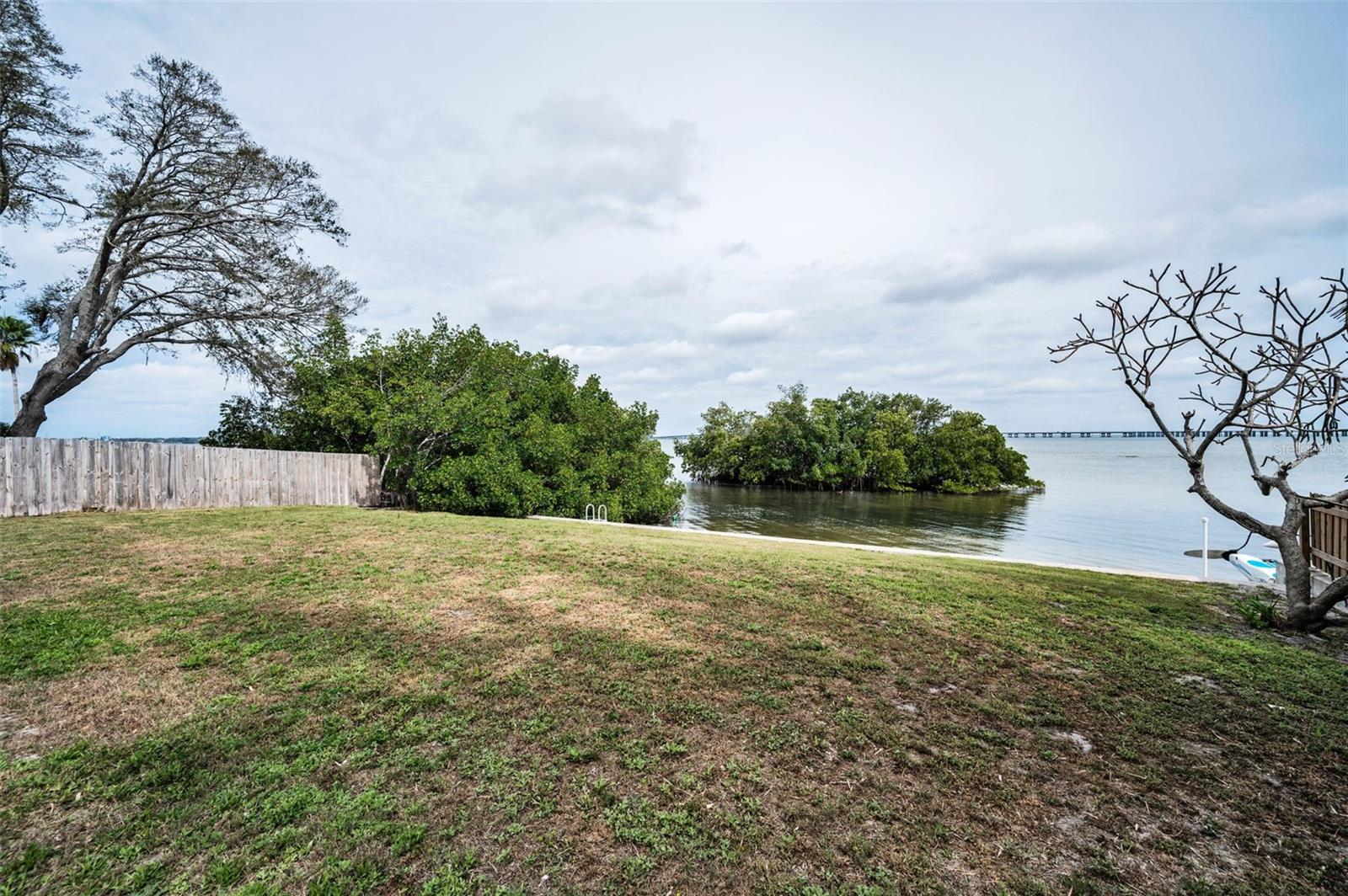 Back yard/Water view