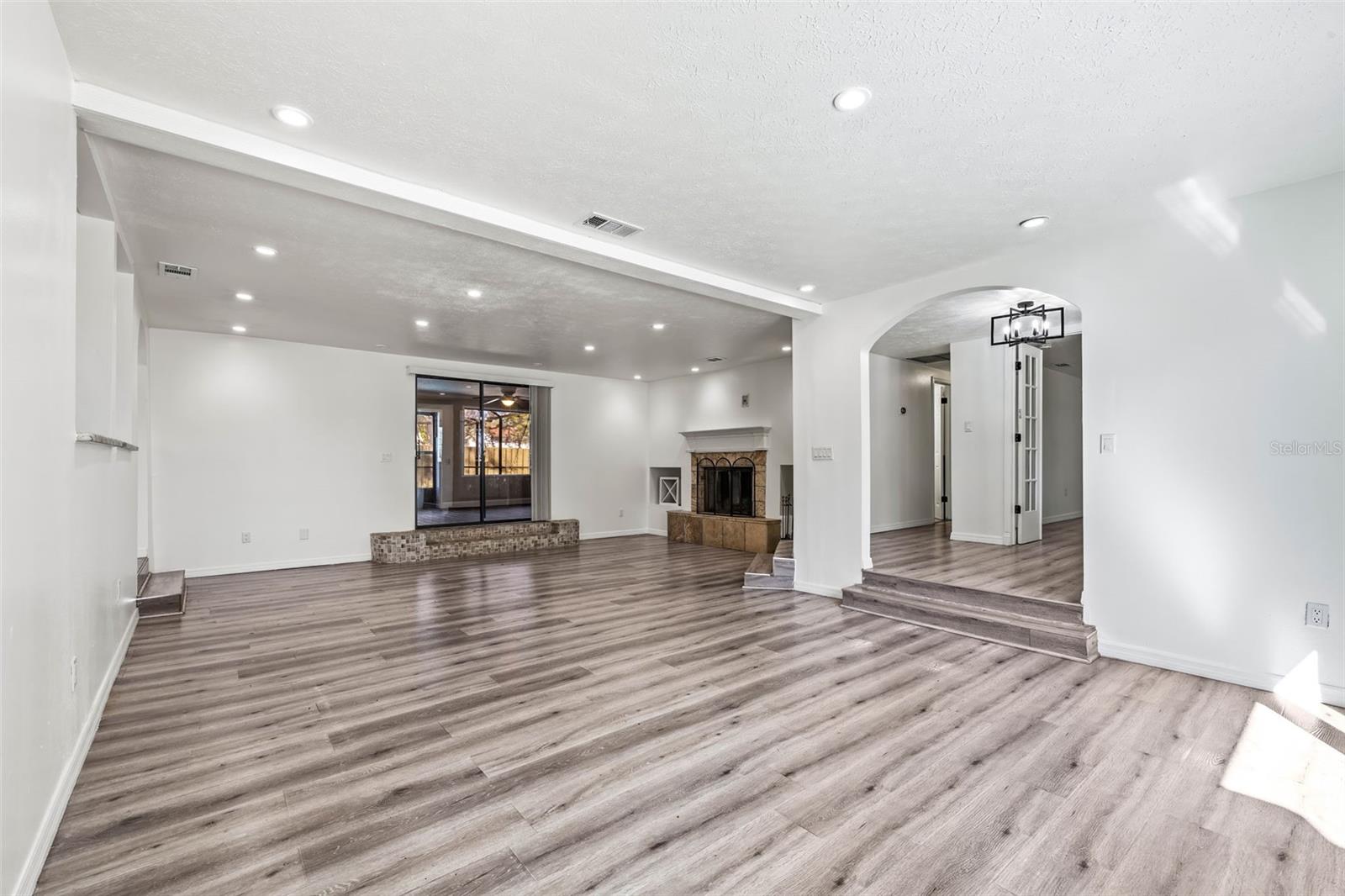 Living Room and Family Room