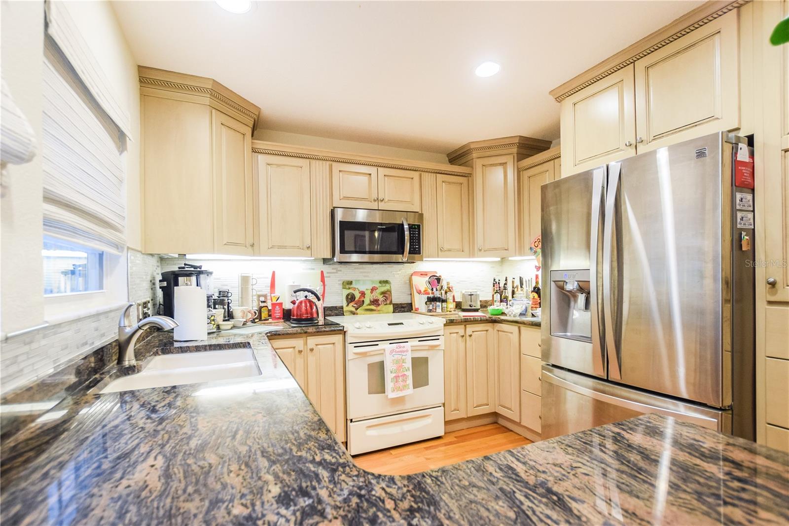 Kitchen with granite counters