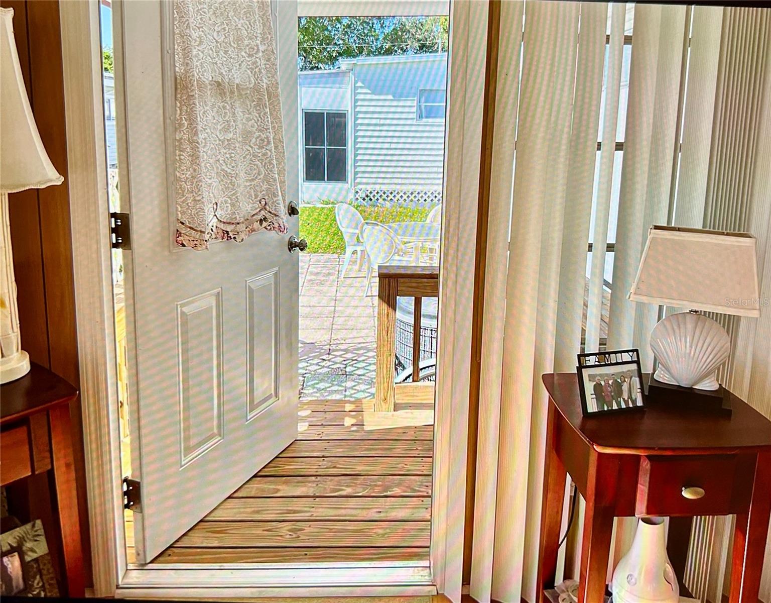 Covered back porch and lanai area