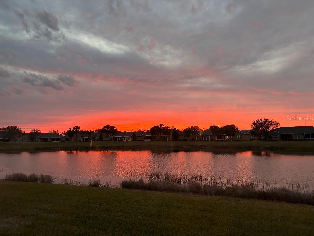 sunset from Florida room