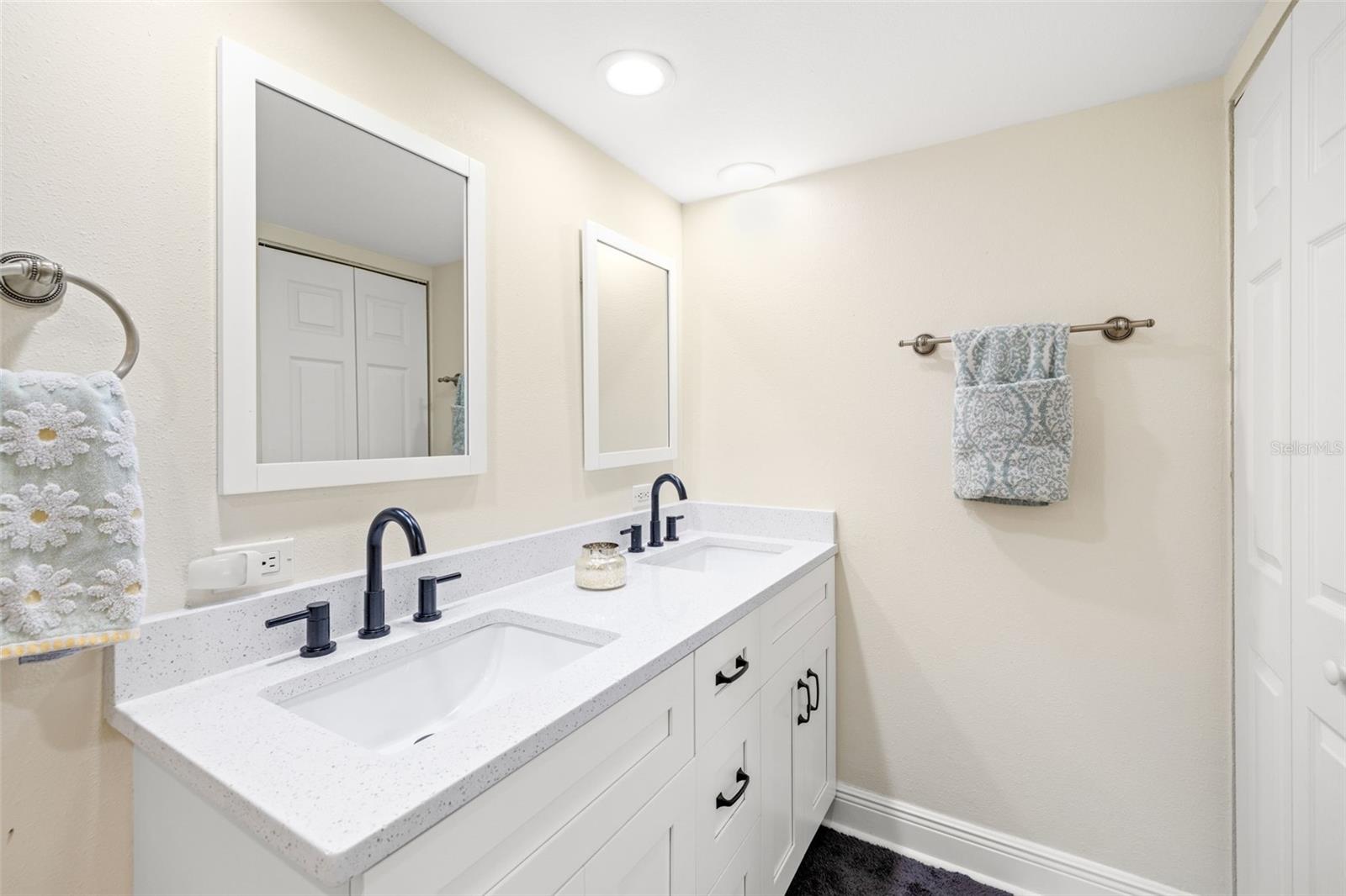 Primary bath with double sinks