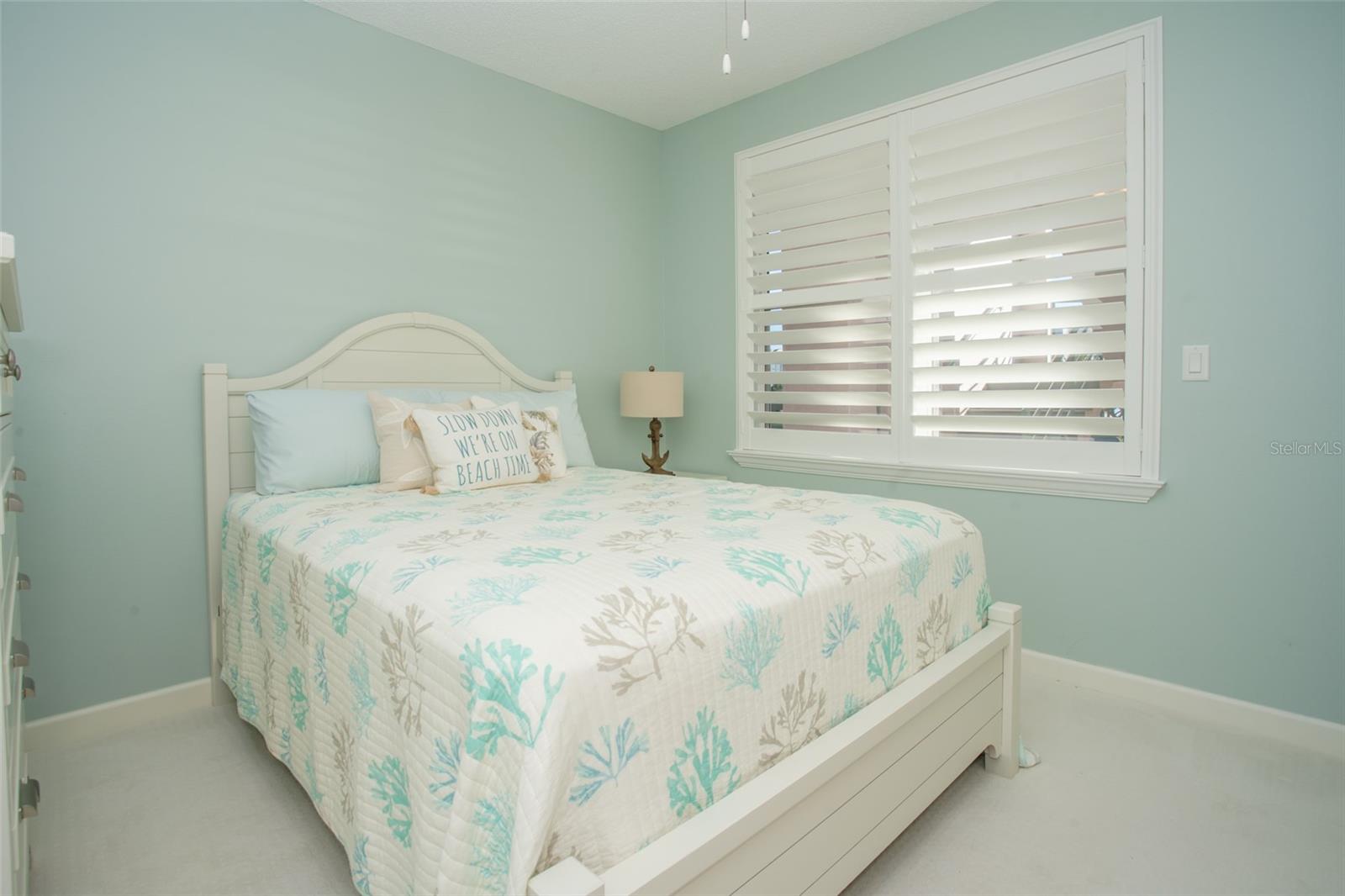 Guest Bedroom w/Plantation Shutters