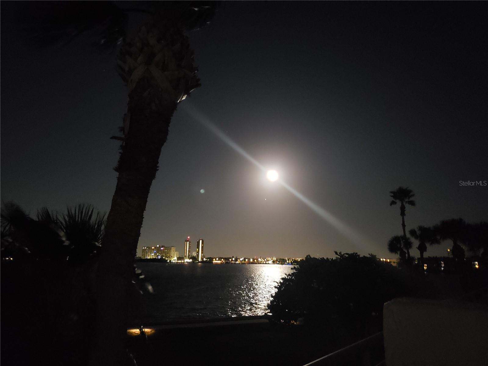 Moon Rising Over Rear Balcony!