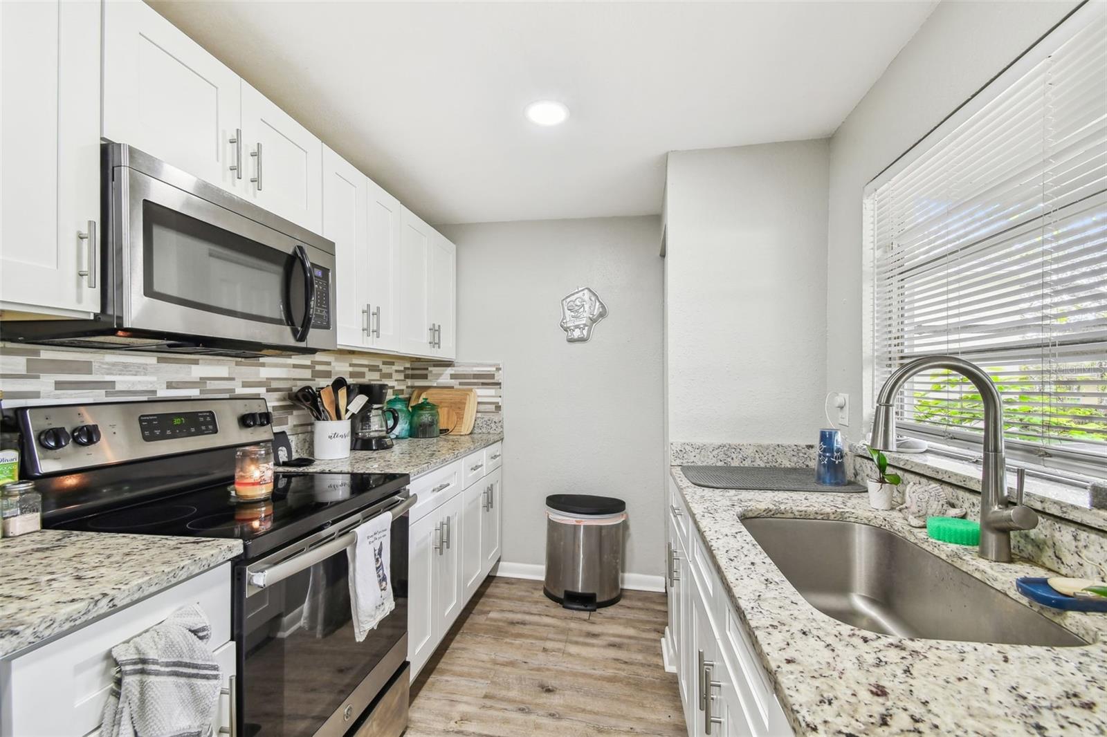 Granite Countertops and Stainless-Steel Appliances.