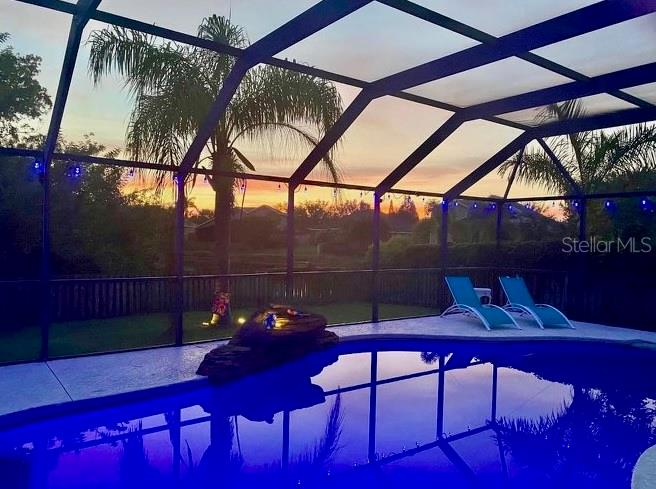 Beautiful sunsets from your pool