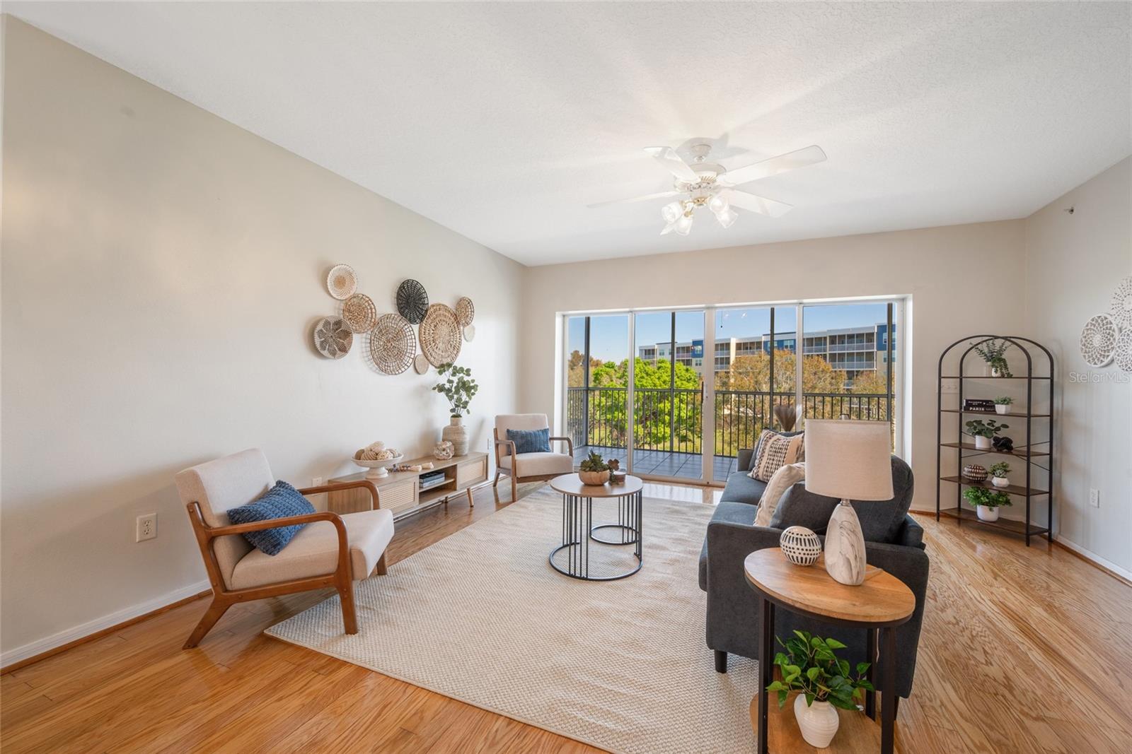 Living Area with Balcony Access