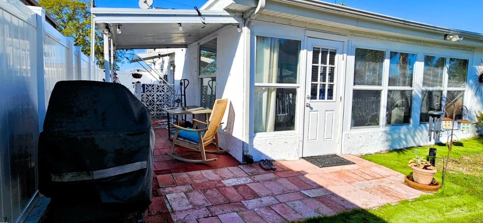 BBQ area in back of the house