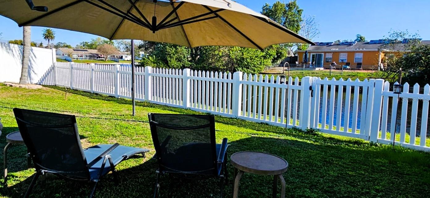 Back yard with Lake View