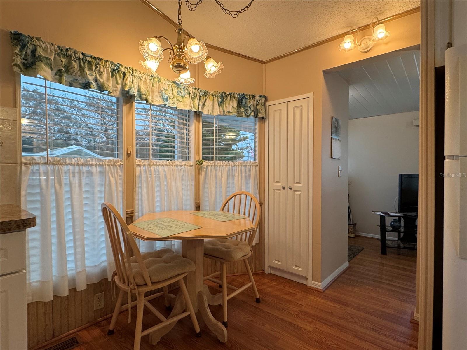 Breakfast nook & Storage closet