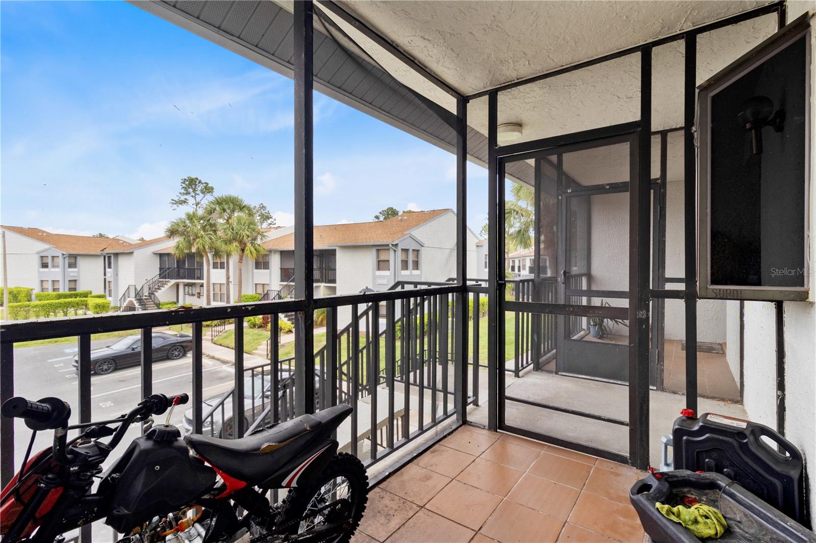 screened-in front porch