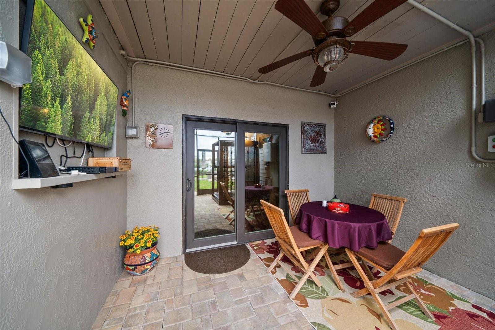 Ground floor outdoor eating area