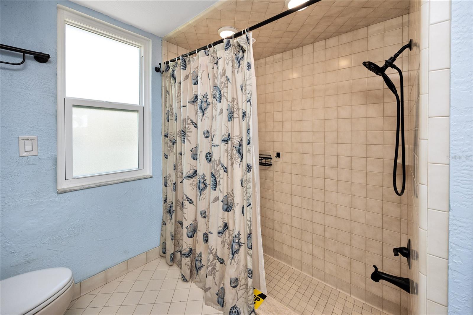 Step down shower in Primary Bathroom