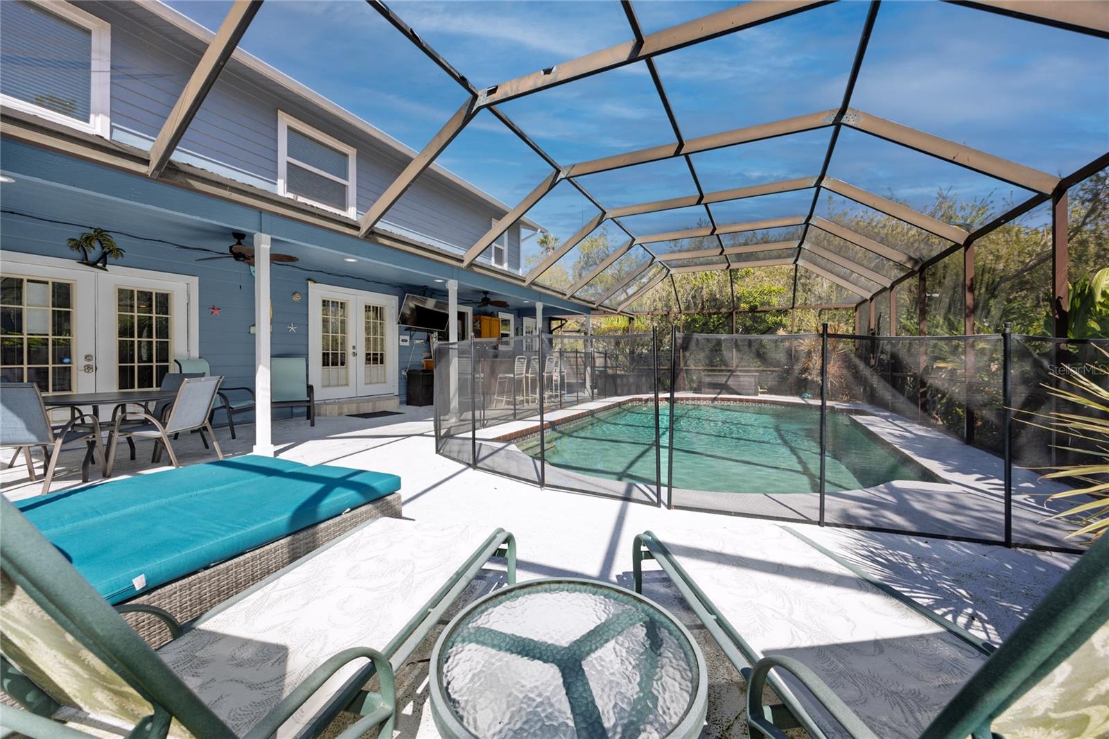 View of the saltwater pool