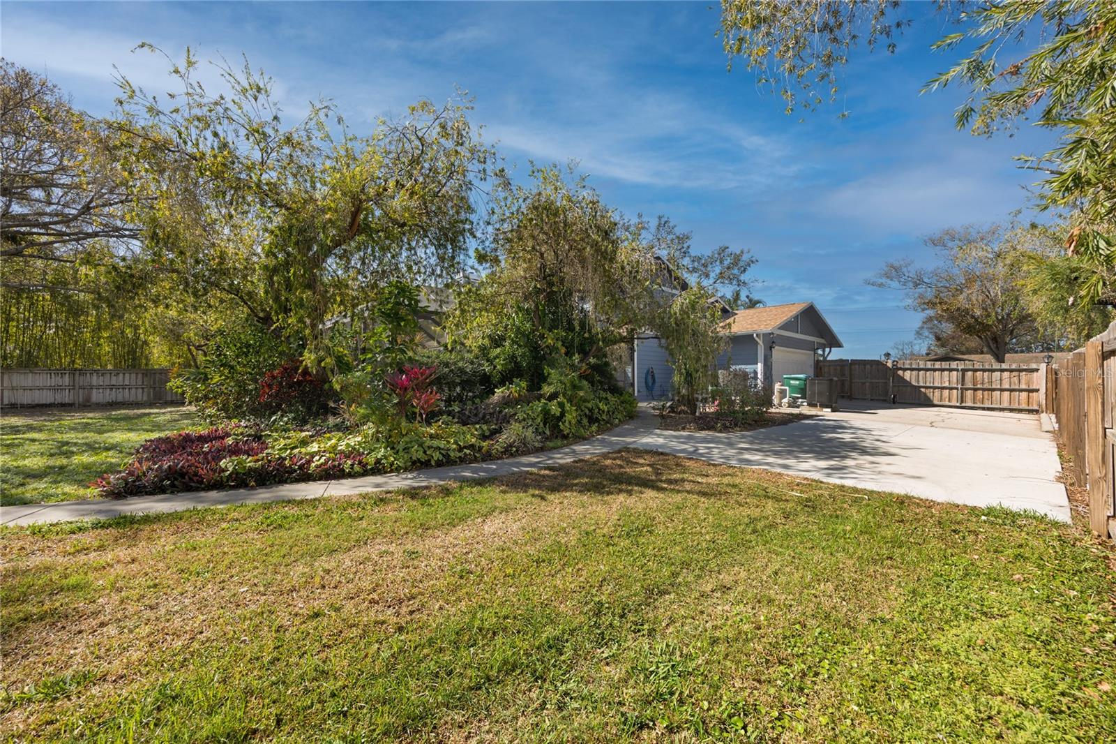 View of the main house from the side of the property.