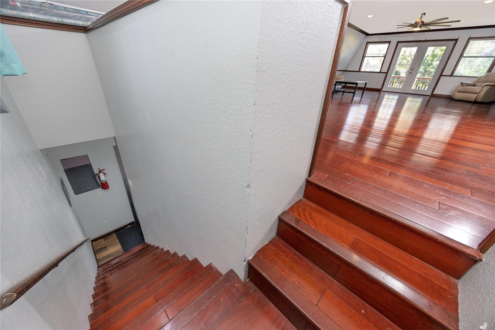 Stairwell in the guest house