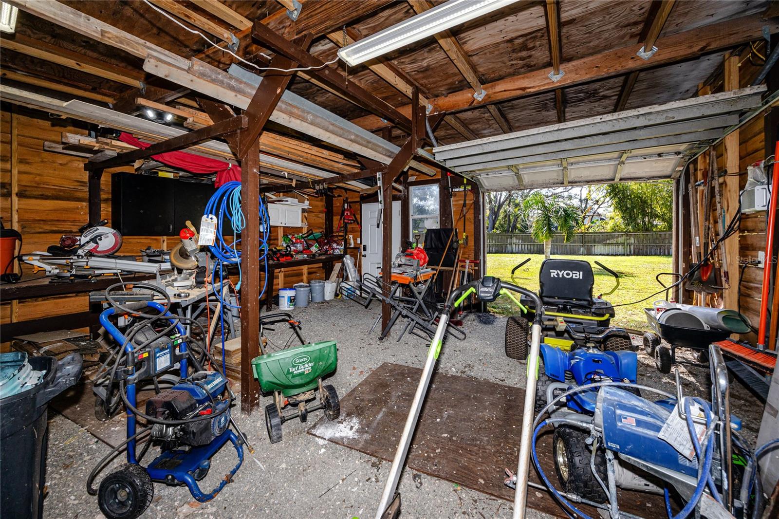 Inside barn/workshop/storage