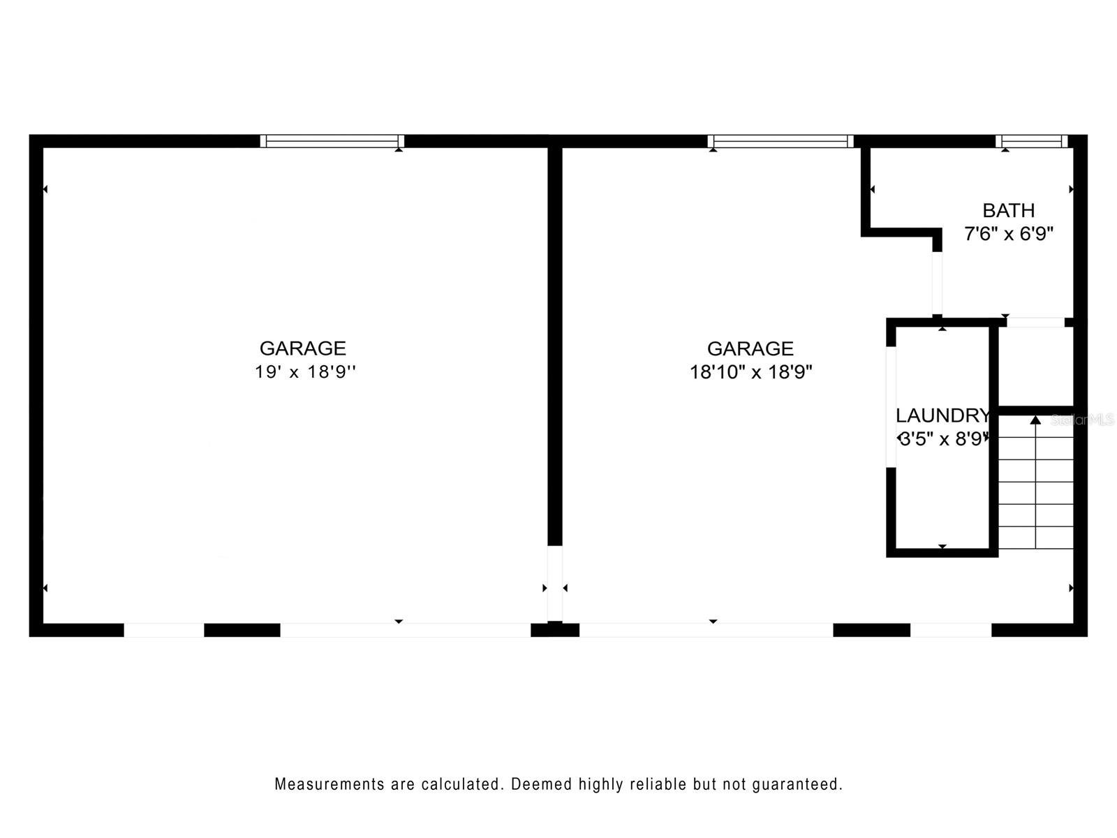 Guest house - floor plan of downstairs