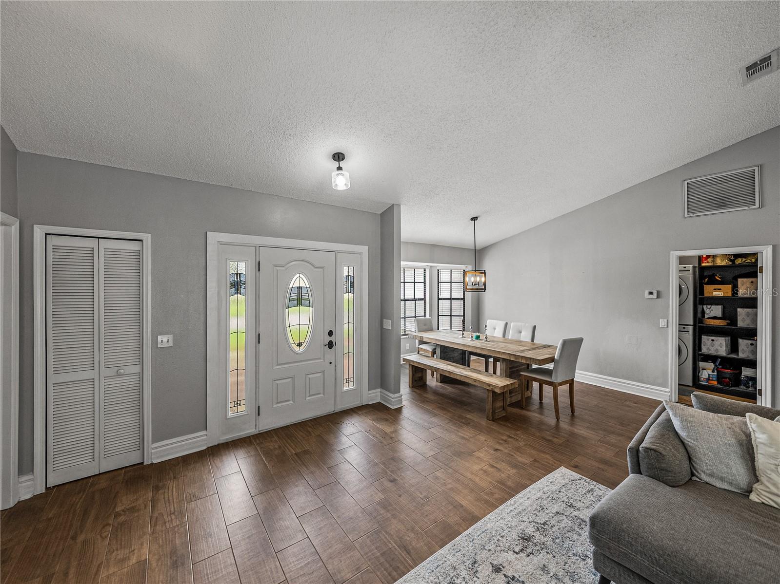 Looking into dining area