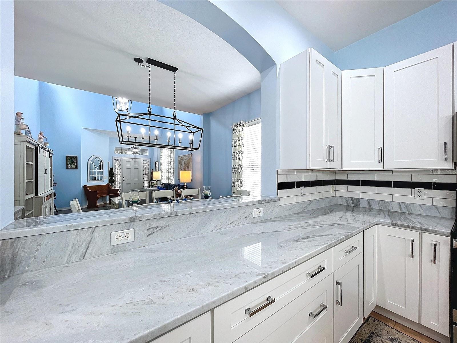 Spacious granite counters