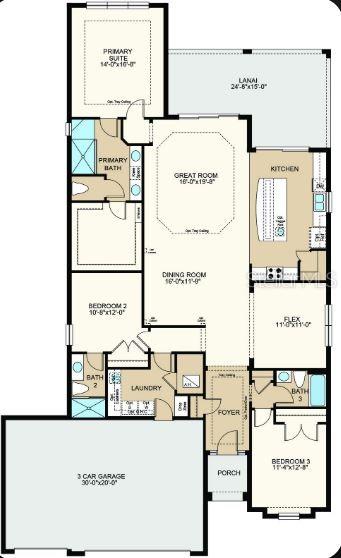 Structural options added include: bay window at primary suite, study, gourmet kitchen, covered outdoor living with extended lanai and casual dining, outdoor kitchen rough-in.