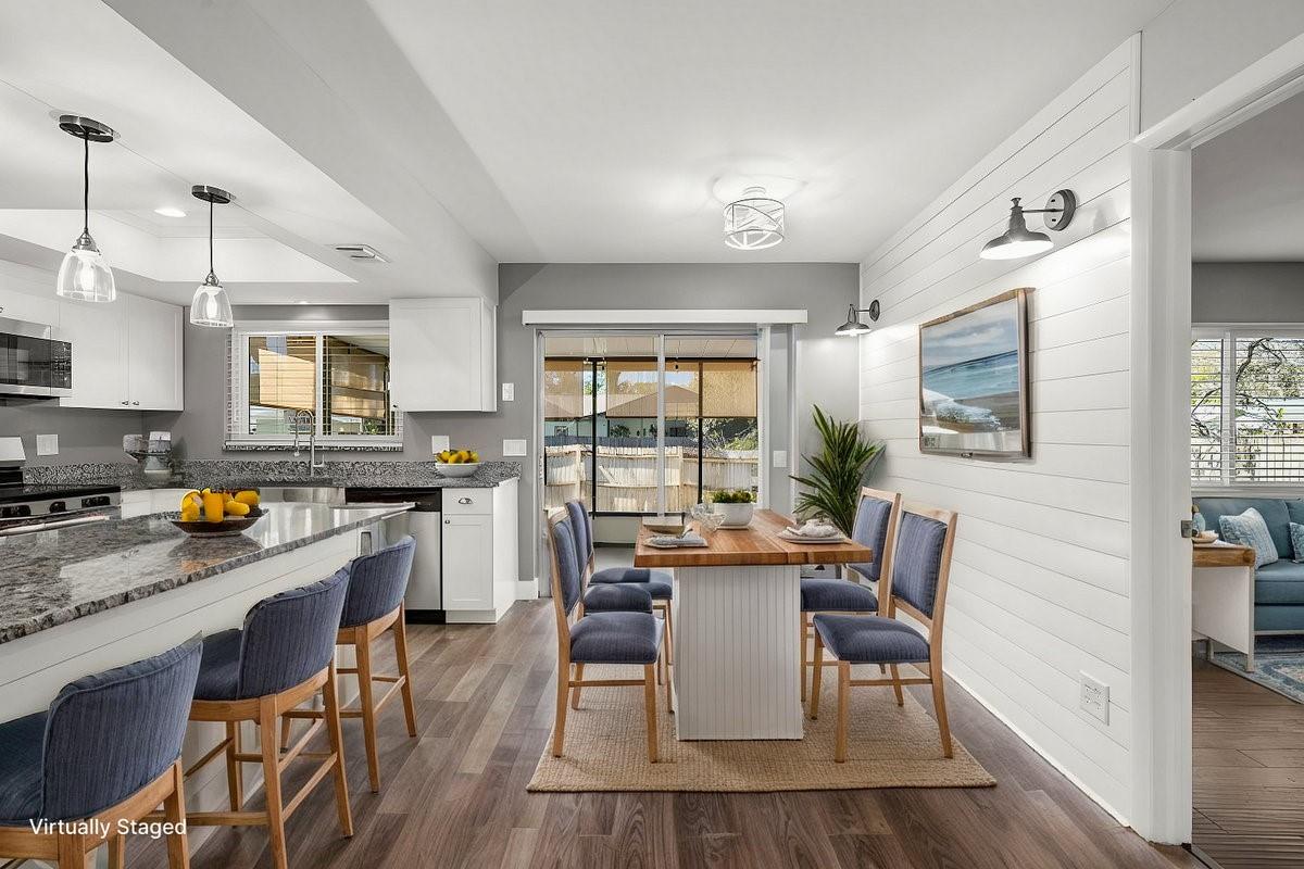 Staged Dining Area