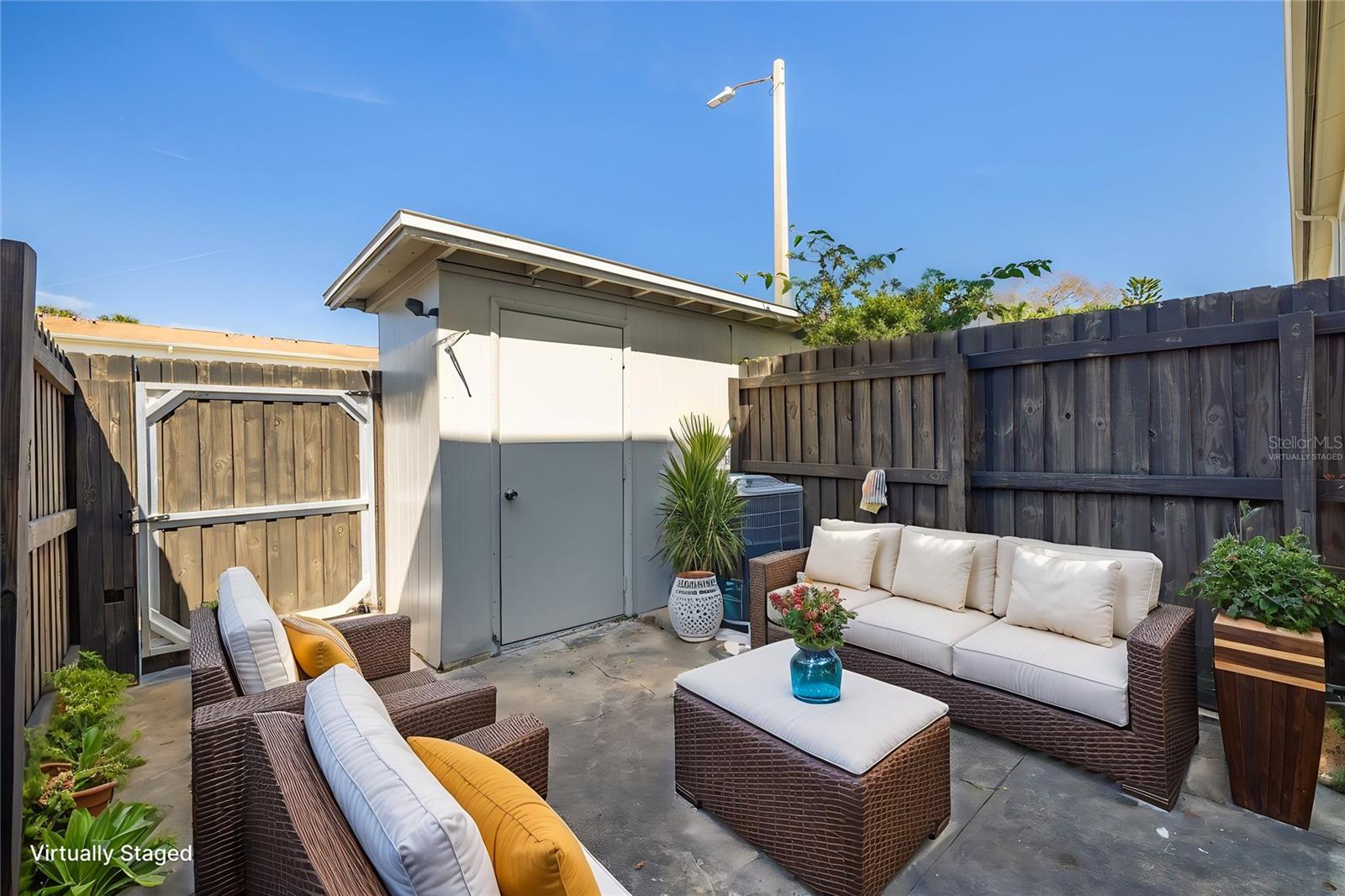 Back Patio Virtually Staged