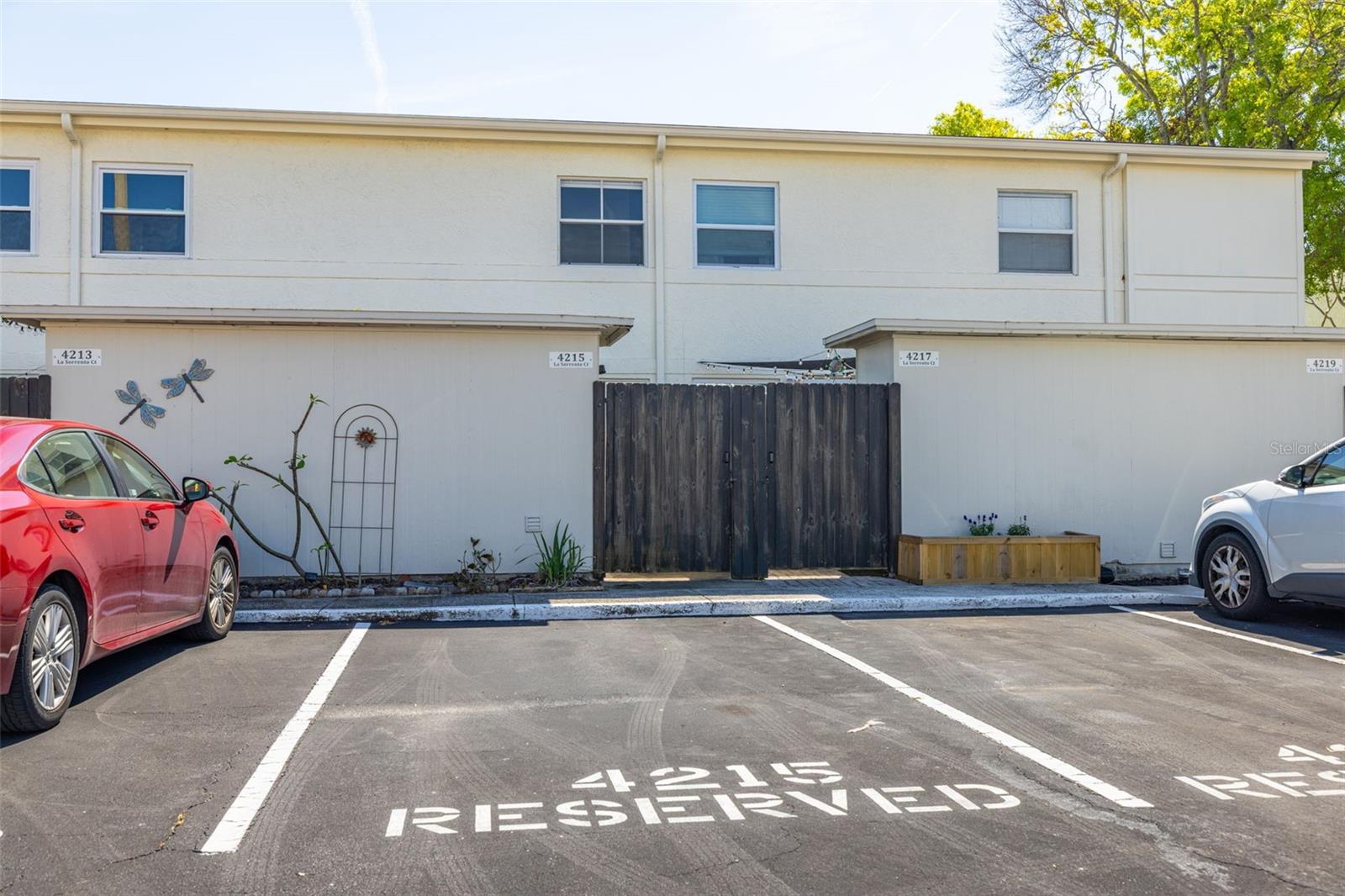 Reserved Parking Directly behind home.