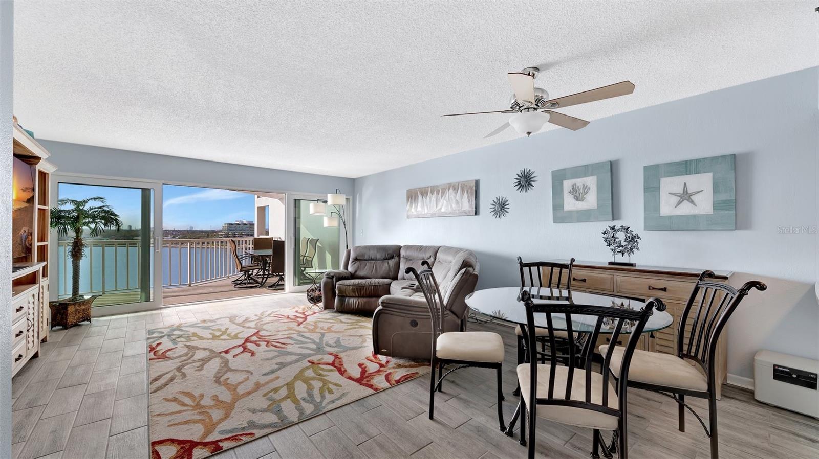 Great room with views of Tampa Bay, Bayshore and sunsets