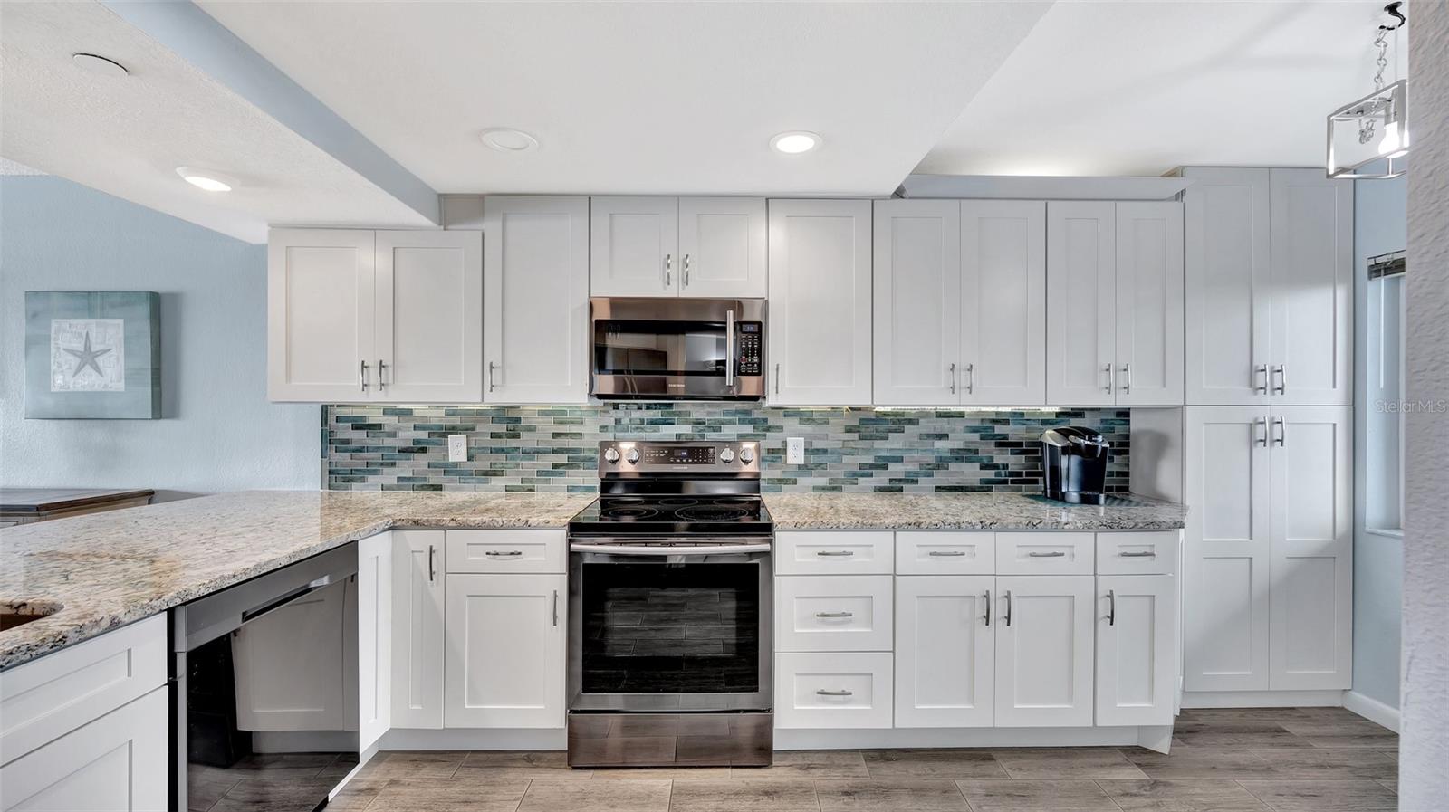 Kitchen off entry foyer