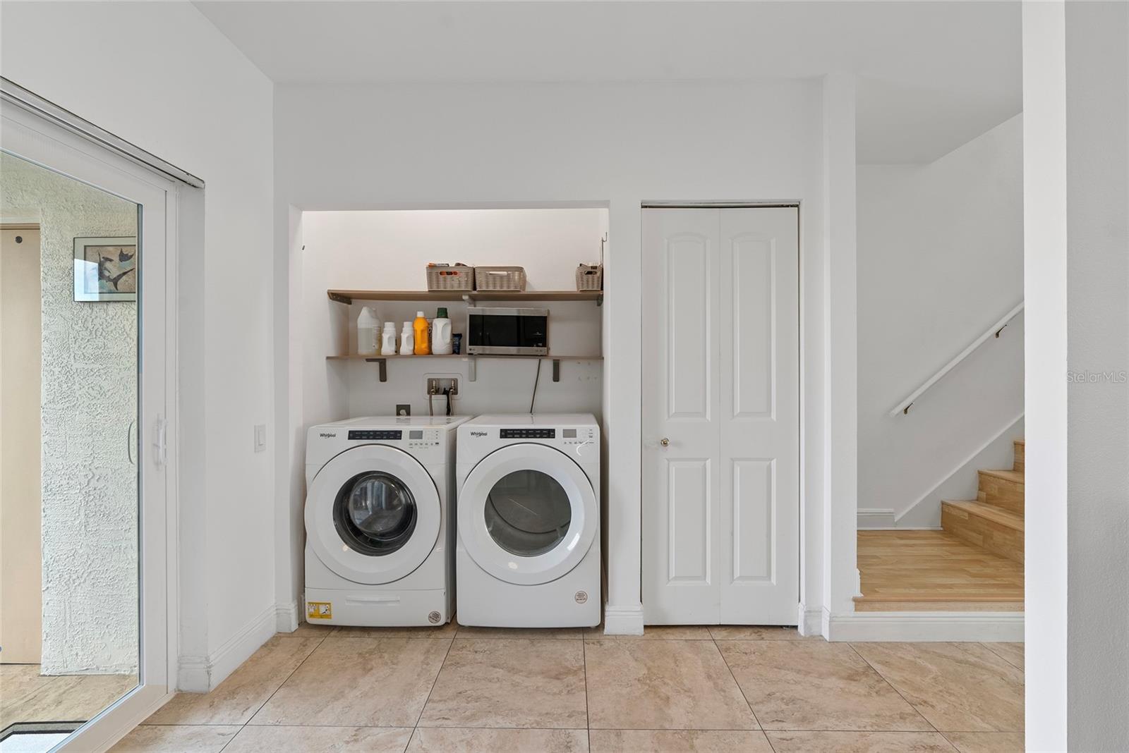 Laundry in kitchen