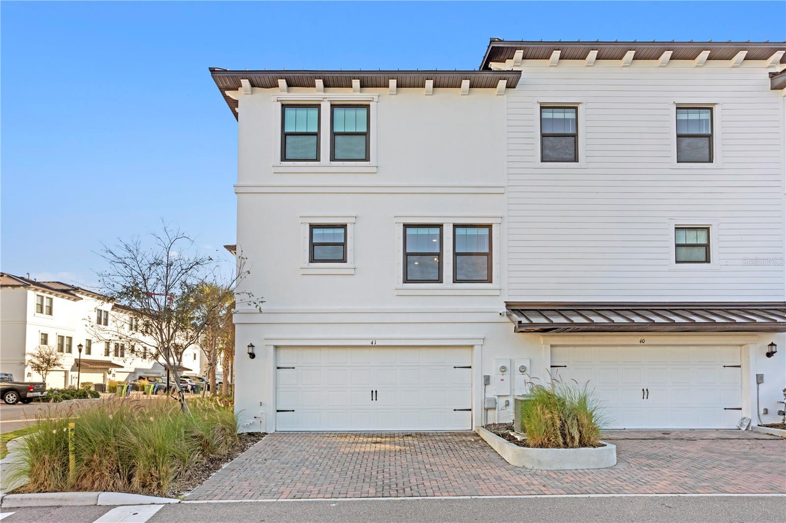 Rear entry 2 car garage