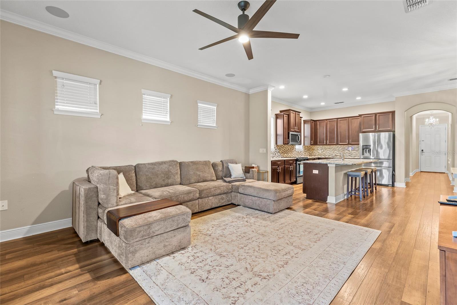 Living Room w/Built In Speakers