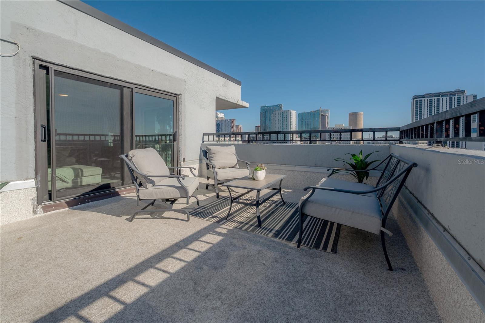 Terrace View off living area/ sofa