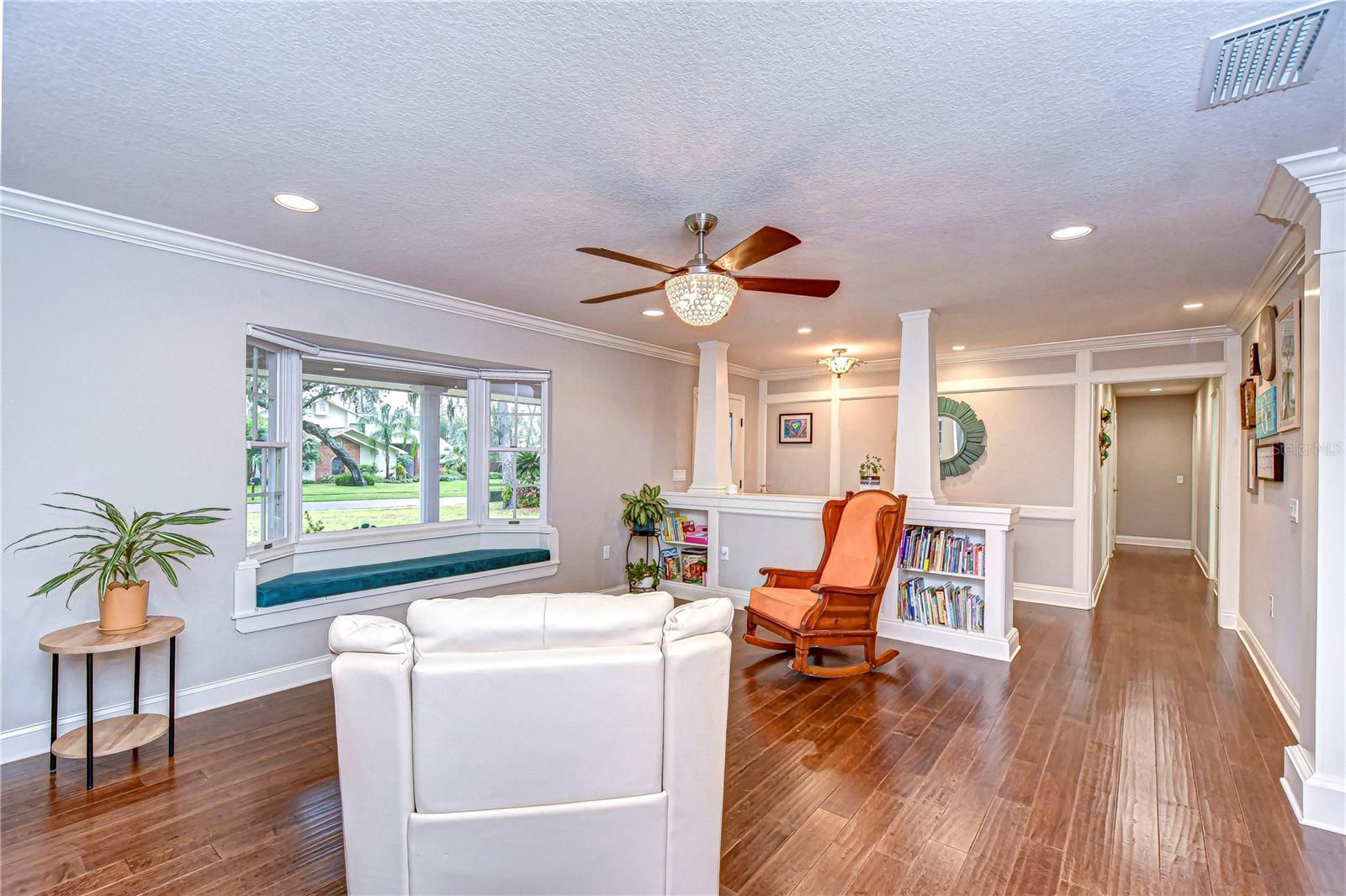 Hardwood floors and elegant details make it a perfect retreat for relaxation or entertaining guests.