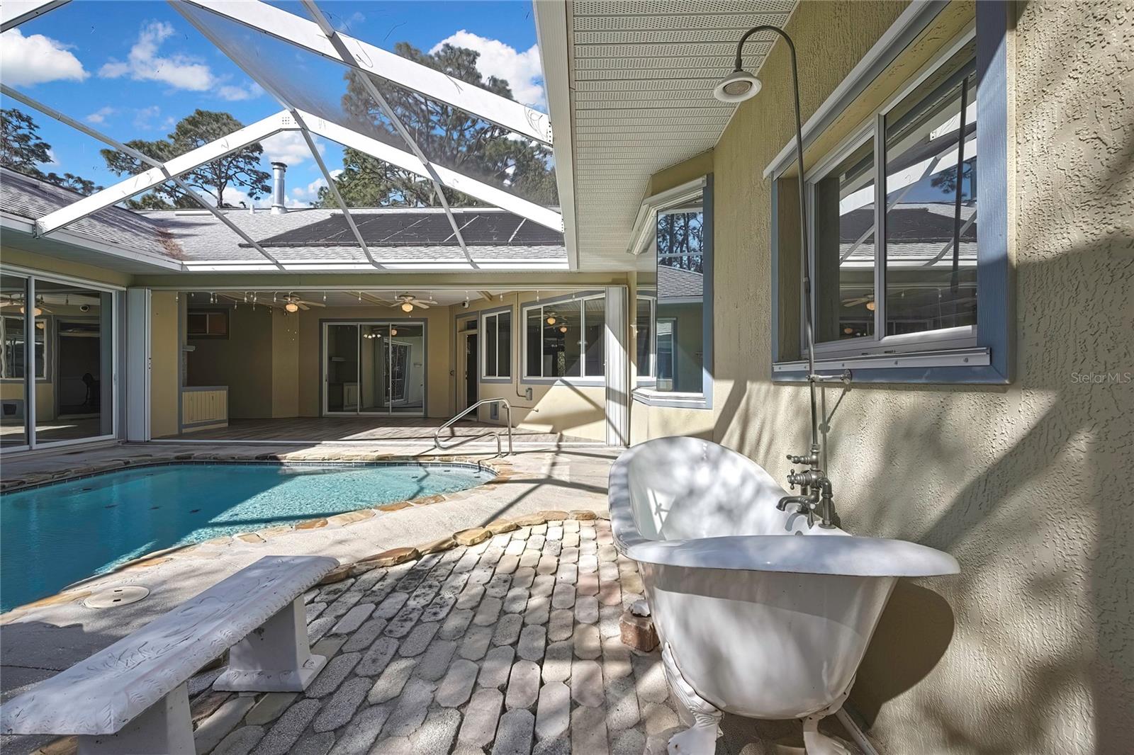 Pool Area - Clawfoot Tub